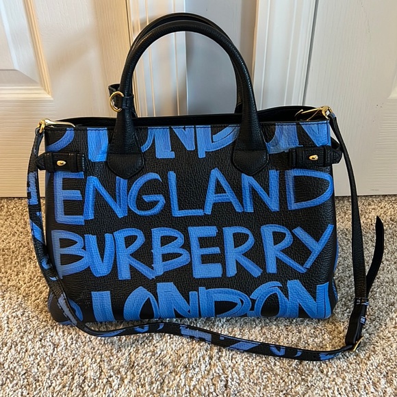 Burberry Handbags - Burberry Medium Banner Graffiti Bag
